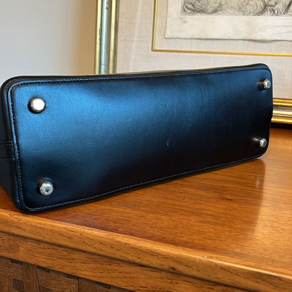 Coach Black Floral Crossbody Satchel - Picture 8 of 11